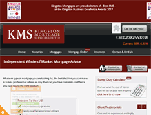 Tablet Screenshot of kingstonmortgages.co.uk